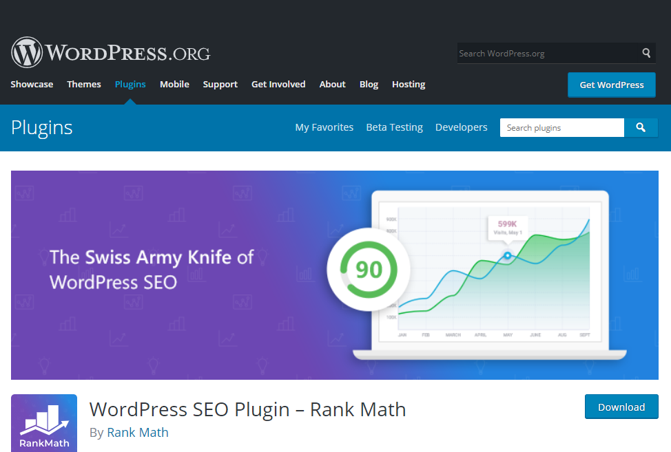 plugin WordPress Rank Math SEO